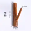 País Escandinavo Retro 1 Gancho de Árbol, Ganchos Adhesivos de Madera Maciza sin Pegamento, Decoración Pastoral Colgante de Pared Ramas Percheros