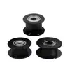 Impresora 3D Polea Loca 2Gt Polea de Sincronización Tipo H Polea de Correa GT2 Polea Loca 16/20 Dientes Ancho de Correa 6mm Negro
