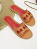 Nuevas Chanclas Planas de Moda de Verano 2026 para Uso en Exteriores, Sandalias de Playa de una Sola Tira, Zapatos Planos de Viaje para Mujer