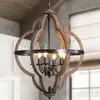 Luminária Pendente de Madeira Vintage Estilo Americano para Ilha de Cozinha de Fazenda, Restaurante Rústico, Quarto, Balcão de Bar, Luminárias Criativas