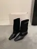 Botas de tornozelo Meilad femininas para aumentar a altura, nova coleção outono/inverno 2026, botas estilo Martin com fivela de cinto elegante, botinhas de salto alto elegantes