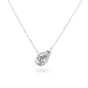 Popular bestseller transfronterizo europeo y americano plata de ley S925 circón geométrico personalizado de alta gama estilo coreano simple versátil moda collar