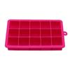 Bandeja de Gelo de Silicone com 15 Compartimentos de Verão Grau Alimentício DIY Película para Fazer Gelo Doméstica Molde Pequeno Quadrado para Cubos de Gelo com Tampa Atacado
