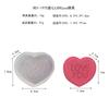 Vela Aromática de Corazón de Letra Molde de Yeso de Silicona DIY Día de San Valentín Corazón Jabón Hecho a Mano Mousse Molde para Pastel
