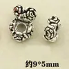 Acessórios de Miçangas de Prata do Xizang DIY Acessórios para Pulseira de Cristal Material de Corda de Prata Tailandesa Espaçador para Joias Espaçador Retrô
