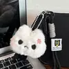 Colgante de Mochila de Conejo de Peluche Lindo que Chirría Conejo Enojado Llavero Súper Lindo Muñeco Colgante Pequeño