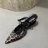 Sandalias de cuña con punta fina y tira trasera estilo francés para mujer, Novedad Primavera/Verano 2026, Mocasines Versátiles de una sola tira con tacón alto