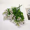 Flores Artificiales Amazon Hojas de Eucalipto de 7 Puntas Flores Artificiales Suministro Directo Transfronterizo Decoración Moderna Flores Artificiales Violetas Al por Mayor