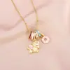 Collar Colgante de Carrusel de Aceite Goteante para Joyería Esmaltada Moda Femenina Infantil Colorido Dopamina Donut Cadena para Clavícula