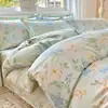 Juego de Cama de Cuatro Piezas 100% Algodón Estilo Nuevo 2026 Algodón Puro Estilo Fresco Sencillo Sábana Funda Nórdica Juego de Cama de Tres Piezas