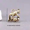 Colgante Llavero Zodiaco Mono Latón Antiguo - Trae Fortuna y Buena Suerte, Adorno de Cobre Creativo al por Mayor