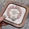 Nuevo Pulsera de Cuentas Turquesa Imitación Estilo Chino Antiguo Pulsera de Flor de Metal Apilada Joyería de Moda Versátil para Mujer