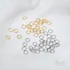 Anel Aberto Atacado Aço Titânio Não Desbota Aço Inoxidável Quebrável Anel de Conexão DIY Pulseira Colar Joias Fivela de Conexão Anel