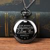 Reloj de bolsillo grande letras negras A MI NOVIO Fabricantes al por mayor