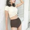 Traje de baño para mujer 2022, nuevo, conservador, que cubre el vientre, adelgaza el pecho pequeño, push-up, sexy, dividido, cintura alta, bikini, traje de baño spa