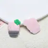 Zapatos de pegamento suave de PVC accesorios para agujeros dibujos animados lindos helado helado horquilla DIY caja de almacenamiento material para vaso de agua al por mayor