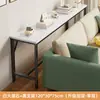 Mesa estrecha para huecos de mesita de noche estante de almacenamiento trasero para sofá encima del radiador mesa de tira larga montada en la pared estante de almacenamiento de mesa de tira larga ultranarrow