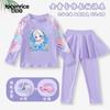 Traje de baño infantil Princess Elsa Niñas Traje de baño de dos piezas Niñas 2025 Nuevo Tallas Pequeñas y Medianas Niños Pantalones de Manga Larga Protección Solar