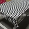 Mantel de Plástico Desechable PE Mantel Fiesta, Procesamiento Personalizado, Estilo Cuadros Negros, 15 Años de Experiencia en Producción