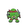 Broche de Aleación de Tortuga de Dibujos Animados Insignia Creativa de Animación para Niños Accesorios Colgantes para Mochila Escolar Uniforme Escolar Regalo
