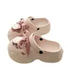 Zuecos de Verano de Eva con Suela Gruesa para Aumentar la Altura para Personas Menudas, Sandalias de Plataforma Versátiles de Moda con Diseño de Punta Cerrada