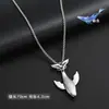 Collar de Acero de Titanio para Hombre, Colgante de Letra de Moda Hip-Hop, Cadena para Suéter Estilo Coreano, Collar Largo Estilo Lujo Ligero, Venta al por Mayor de Joyería