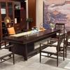 Nueva Mesa de Té de Madera Maciza Estilo Chino, Mesa Moderna para Preparación de Té en Sala de Té, Madera de Ébano Negra, Muebles Zen Estilo Chino, Muebles de Oficina de Alta Gama