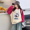 Moletom Novo 2025 para Meninas com Fleece, Outono e Inverno Estiloso Coreano Versátil Infantil Inverno Camiseta Base para Meninas