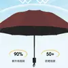 Guarda-chuva Totalmente Automático, Guarda-sol, Proteção Solar, Proteção UV, Sombreiro para Mulheres, Uso Duplo para Sol e Chuva, Guarda-chuva Dobrável Manual, Produto Atacado