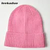 Chapéu liso simples masculino de inverno leve com aba chapéu de tricô chapéu de lã outono e inverno proteção de orelha quente chapéu para o frio