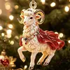 2027 Año de la Oveja Adorno Colgante Acrílico Ventas Transfronterizas Dropshipping Transfronterizo Colgante de Algodón Oveja Pequeña Navidad En stock Mayorista Navidad