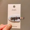 Pinza Metálica para el Cabello con Forma de Flor y Pedrería, Pinza de Pato de Alta Gama sin Costuras, Lindo Accesorio para el Cabello, Pasador, Adorno para el Cabello para Mujeres
