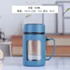 Caneca de vidro redonda criativa para mulheres, copo de água de alto valor com alça, copo simples de vidro transparente