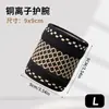 Pulseira de Tricô de Fibra de Cobre Transfronteiriça para Esportes Fitness Basquete Homens e Mulheres Respirável ao Ar Livre Absorvente de Suor Manga de Pulso Fabricante Atacado