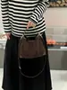 Bolso Cubo de Piel de Vaca Mate, Bolso Cruzado Casual para el Día a Día Transfronterizo para Mujer, Bolso de Hombro Vintage Chic de Moda para Otoño-Invierno