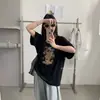 Camiseta Blanca de Manga Corta Estilo Perezoso para Mujer Algodón Puro 2026 Verano Holgada Casual Estampado de Garfield Top Camiseta Ins
