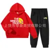 Traje Holgado y Cómodo de Comercio Exterior para Niños Medianos y Grandes, Conjunto de Dos Piezas de Sudadera con Capucha y Pantalones Deportivos de Algodón para Primavera y Otoño en Stock