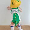 Novas roupas de verão para bebês estilo coreano roupas prontas para uso bebê dos desenhos animados sem mangas roupas de escalada roupas casuais para meninos