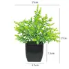 Flores Artificiais de Simulação Decorações Criativas para Mesa de Casa Flores de Plástico Grama Artificial Plantas Verdes Decorações de Interior Mini Decorações Bonsai