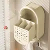 Caja de almacenamiento de pared, multifuncional y simple, no requiere taladro, caja de almacenamiento de pañuelos para el hogar, portapalillos para lavabo, estante de almacenamiento