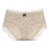 Renda Doce Estilo Menina Roupa Íntima Feminina com Laço Estilo Francês Renda de Primavera Calcinha