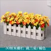 Adornos de Maceta de Flores Artificiales, Macetas de Valla, Juegos de Flores Artificiales, Decoraciones Festivas para Sala de Estar, Decoraciones de Interior, Arte Floral de Plástico