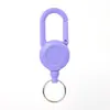 Chaveiro Retrátil Tático em Forma de U, Simples Preto Outdoor Portátil Fio de Aço Clipe de Mola de Quatro Cores