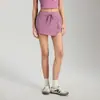 Pantalones Cortos Deportivos Nuevos Shuxi para Mujer, Pantalones Falda con Cordón de Cintura Alta para Entrenamiento, Fitness, Running, Yoga, Pantalones Falda Deportivos Delgados