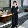 Conjunto de Roupas de Outono para Meninas Novo Estilo Coreano Moletom Soltinho Calça de Pernas Largas Conjunto de Duas Peças para Crianças de Meia-Idade e Mais Velhas Moda Casual Roupa Infantil Outono