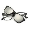 Nuevas gafas de sol polarizadas autocebantes magnéticas TR90, montura de espejo para miopía para hombre y mujer, se pueden equipar con el número de graduación
