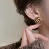 Pendientes retro elegantes con diseño de nicho, de Maillard, con forma de gota de esmalte, para mujer, primavera y verano, ligeros, de lujo y de alta gama.