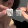Pendientes de borla de cadena de aguja de plata con perlas, pendientes nicho de lujo ligero, simples, para celebridades de Internet, nuevos pendientes de moda para mujer