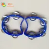 Anillos de Campana de Flor de Plástico al por Mayor, Anillos de Cuatro Campanas, Cascabeles de Mano de Doble Fila Ktv Orff, Compañero de Baile al por Mayor