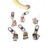 Lindo Llavero de Caricatura de Banda Capibara, Adorable Colgante de Bolsa Pequeña de Cuero con Instrumento Musical, Regalo para Parejas y Mejores Amigos